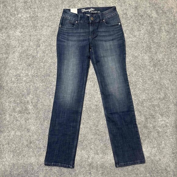 Wrangler Denim - New Wrangler Women's Straight Leg Jeans 5 Pocket Classic Jeans 5/6x32 Denim